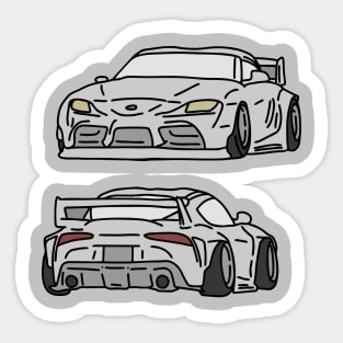 second view super car Sticker